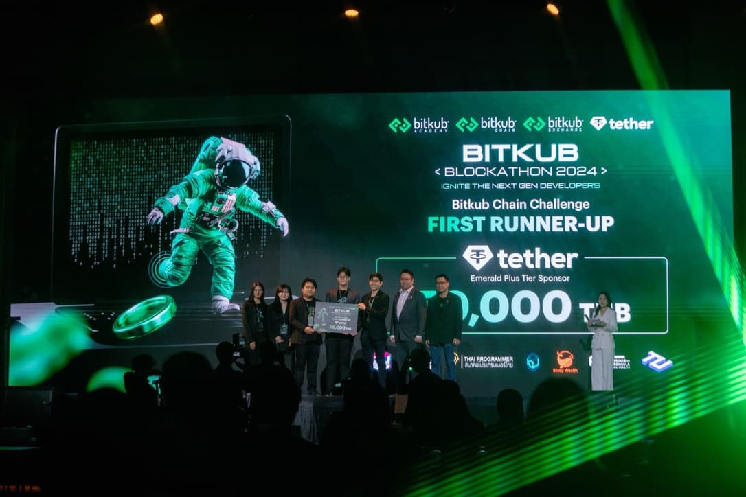 Natthawat Sawatdee participating at Bitkub Blockathon workshop.